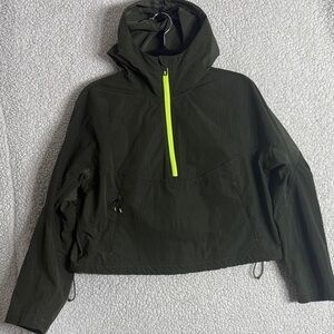 Lululemon Cinch-Back Half Zip Hiking Pullover Olive Size 4